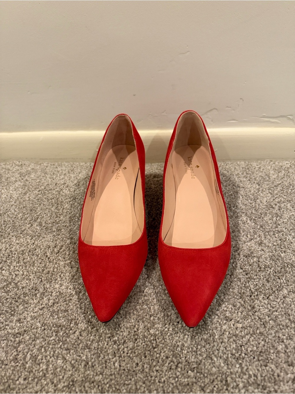 Kate Spade Red Pointed Toe Heels